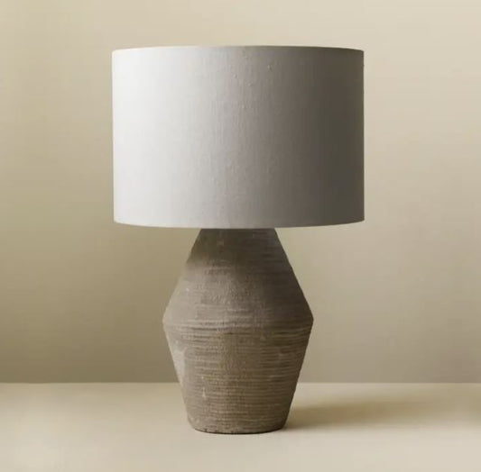 Roveto Textured Paper Clay Table Lamp