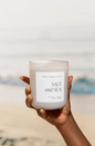 Salt and Sea 15 oz Soy Candle, Matte Jar