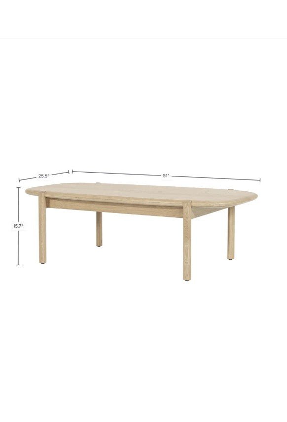 Runway Coffee Table in Light Oak