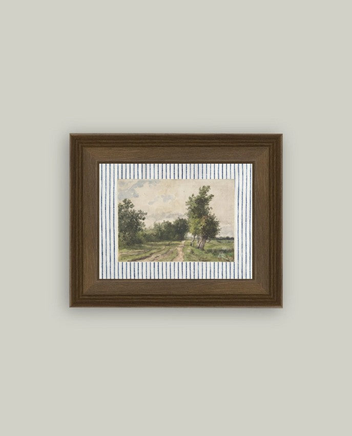 Provence Landscape Framed Antique Art