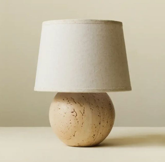 Silée Travertine Table Lamp