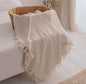 Soft Cream Farmhouse Throw Blanket & Bedspread