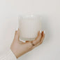 Spa Day 12 oz Soy Candle, Fluted Ribbed Jar