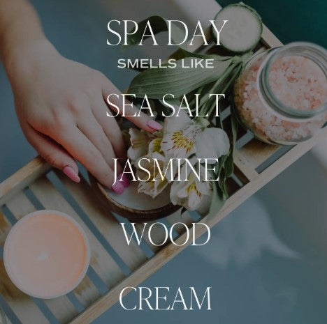 Spa Day 12 oz Soy Candle, Fluted Ribbed Jar