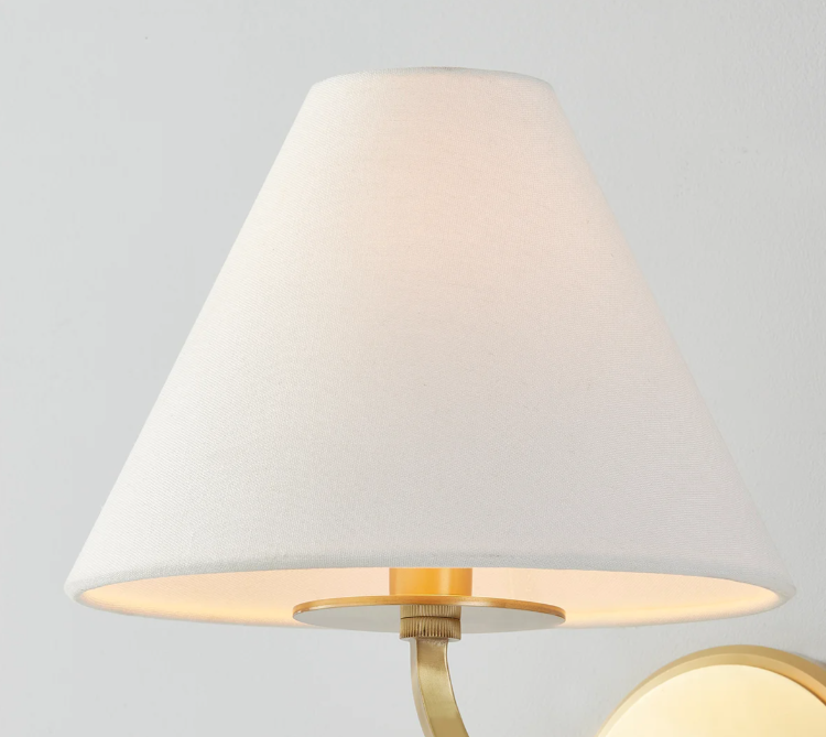 Stacey Wall Lamp in Aged Brass