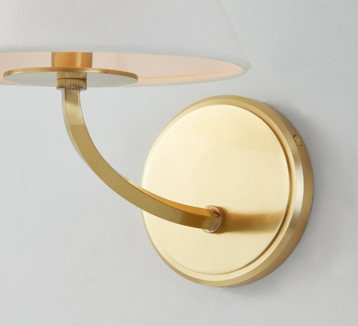 Stacey Wall Lamp in Aged Brass