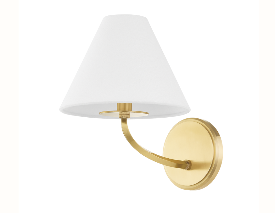 Stacey Wall Lamp in Aged Brass