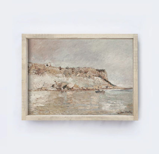 Vintage Coastal Sea | Coastal Painting 