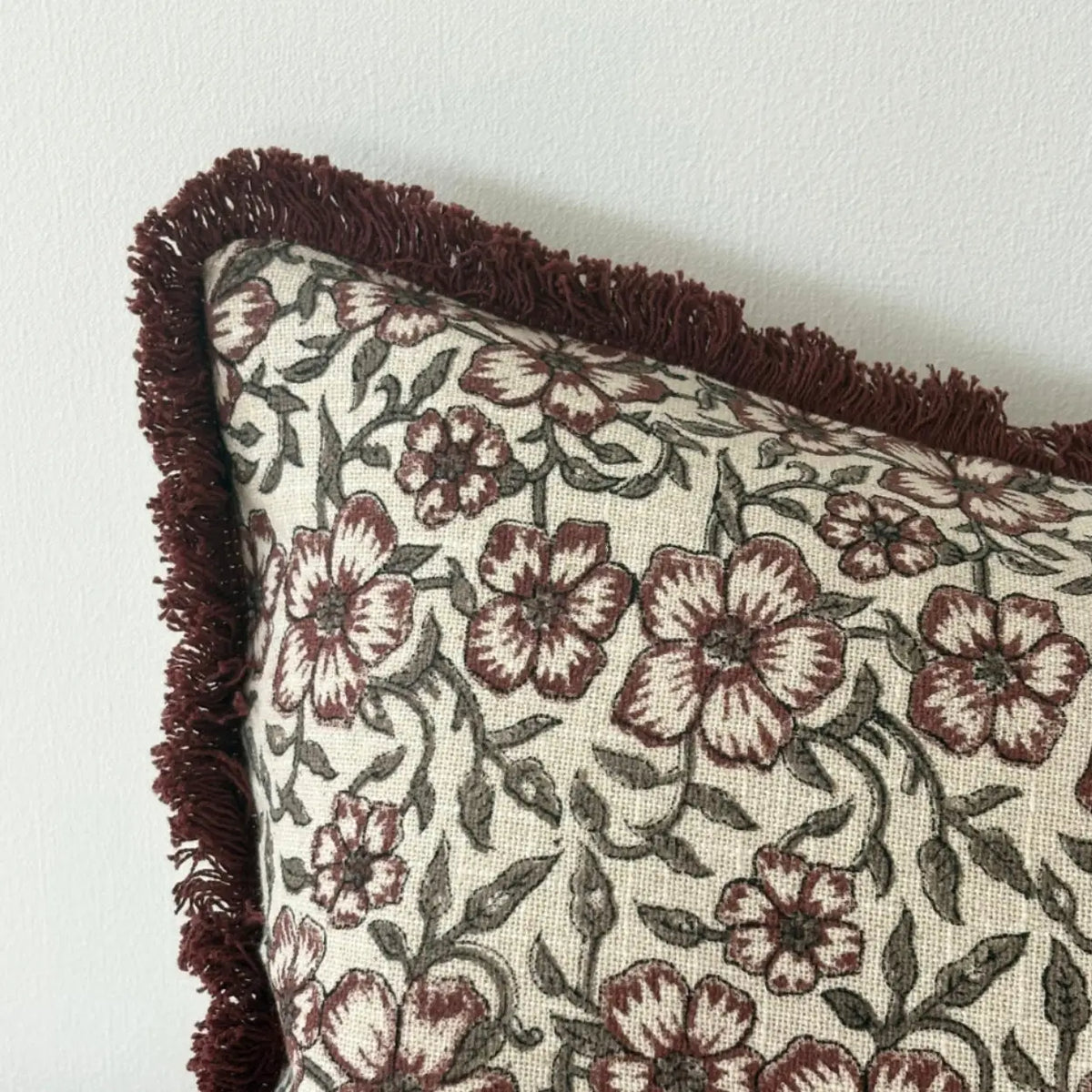 Sadie Burgundy Floral Cover