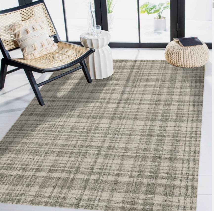 Hand-Tufted Wool Area Rug