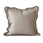 Chloe Light Brown Scalloped Edge Pillow Cover