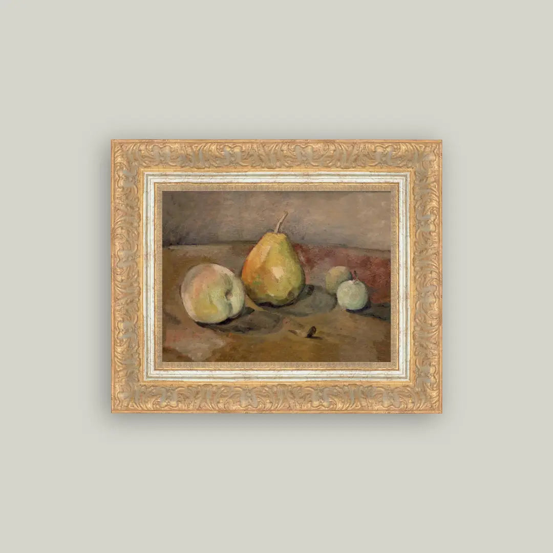 Pears and Apples Framed Art 12'x10"