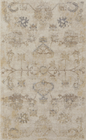 Ivory and Gray Abstract Distressed Area Rug