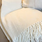 Cream Throw Blanket