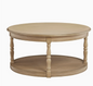 Round Coffee Table with Caster Legs